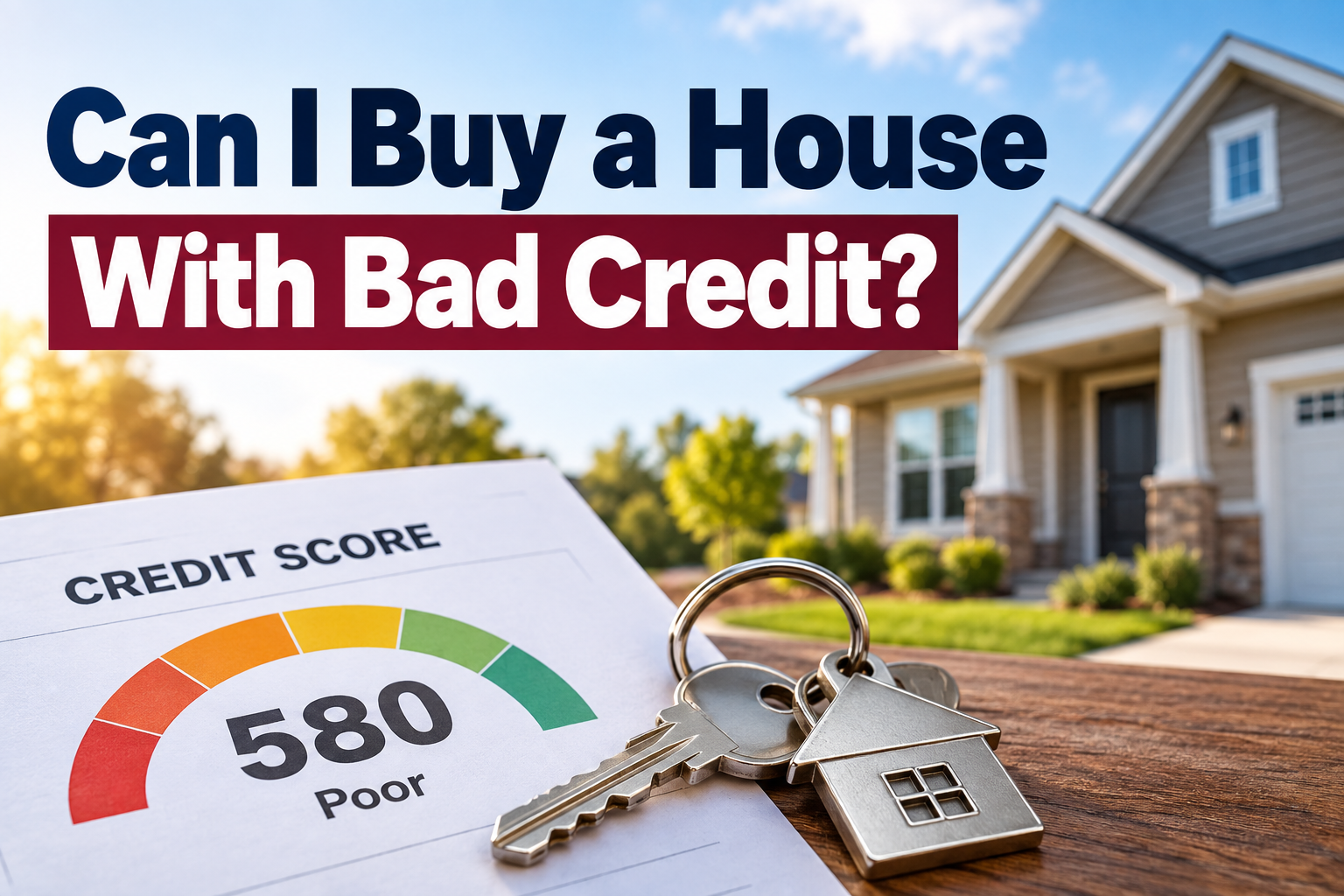 Can you buy a house with bad credit?